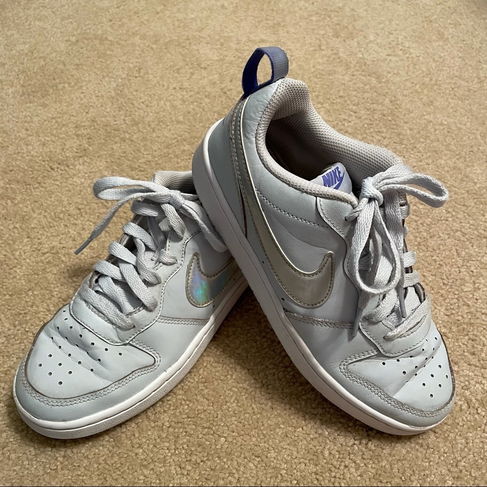 Nike Kids Powder Blue Court Vision All Day Play Sneakers (4.5Y)